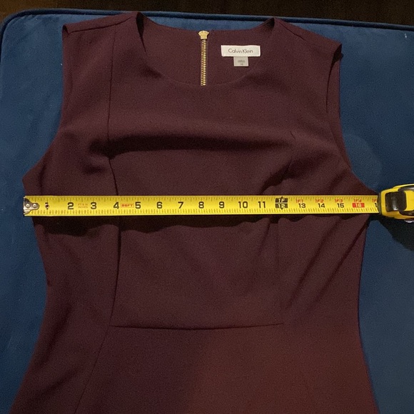 Purple Sleeveless Midi Dress by Calvin Klein - Picture 11 of 12